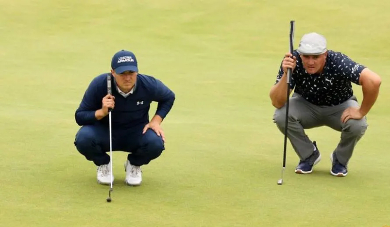 Spieth gives DeChambeau lesson in links golf